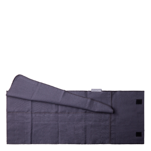 Stahlgraues Baumwoll-Etui zur Aufbewahrung von Besteck 52 x 26 cm - Basic Ambiente
