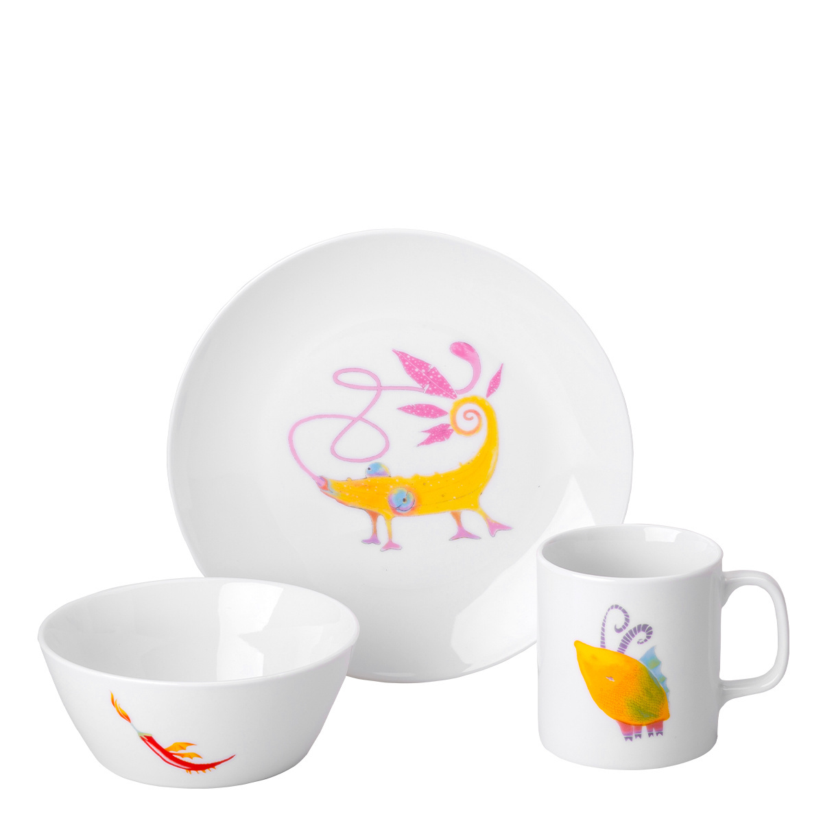 Set en porcelaine pour enfants Fruitopia 3 pcs – Kids world