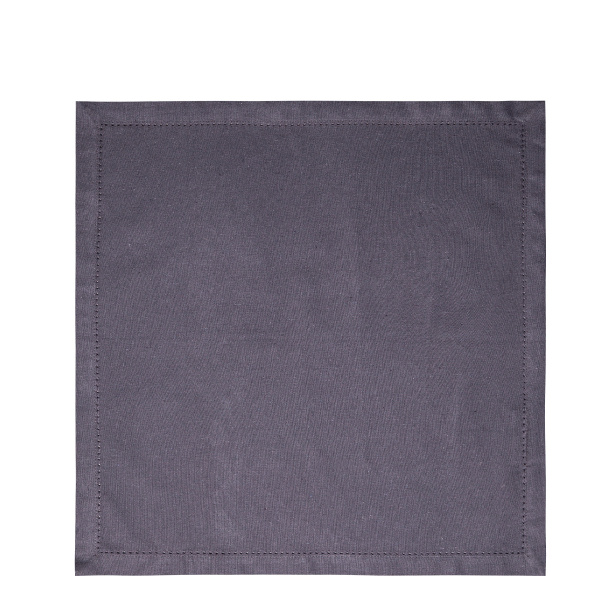 Serviettes en coton gris acier 45 x 45 cm 2 pcs – Basic Ambiente