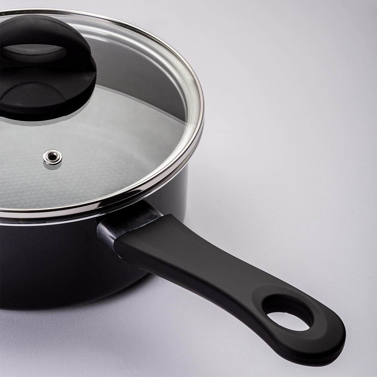 Casserole avec couvercle en verre ø 18 cm – Venus Lunasol Induktion black