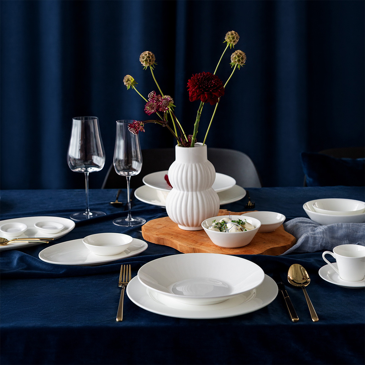 Service en porcelaine 19 pièces – Premium Platinum Line