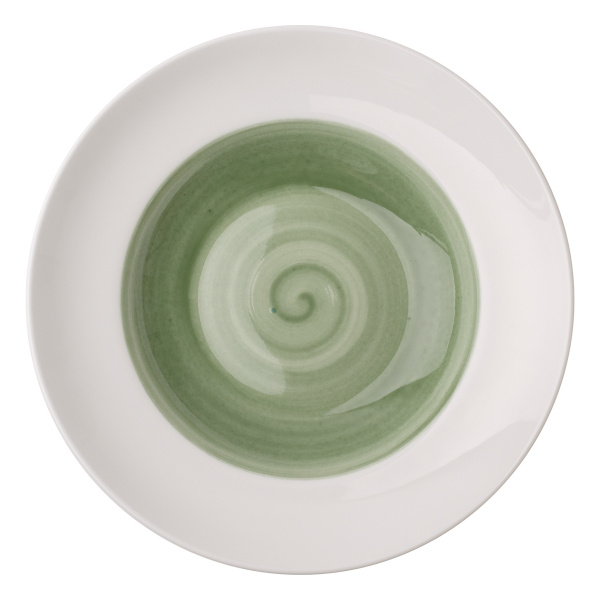 Assiette à pâtes olive/blanc ø25 cm - Grand Hotel Premium Couleur
