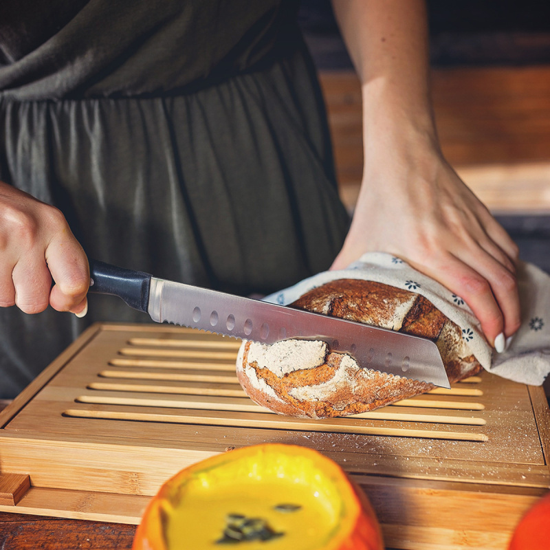Planche à pain avec couteau – Basic Chef Lunasol