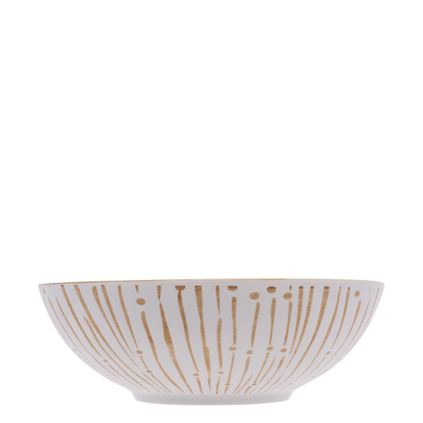Bol à céréales blanc / champagne 17,8 cm - Basic