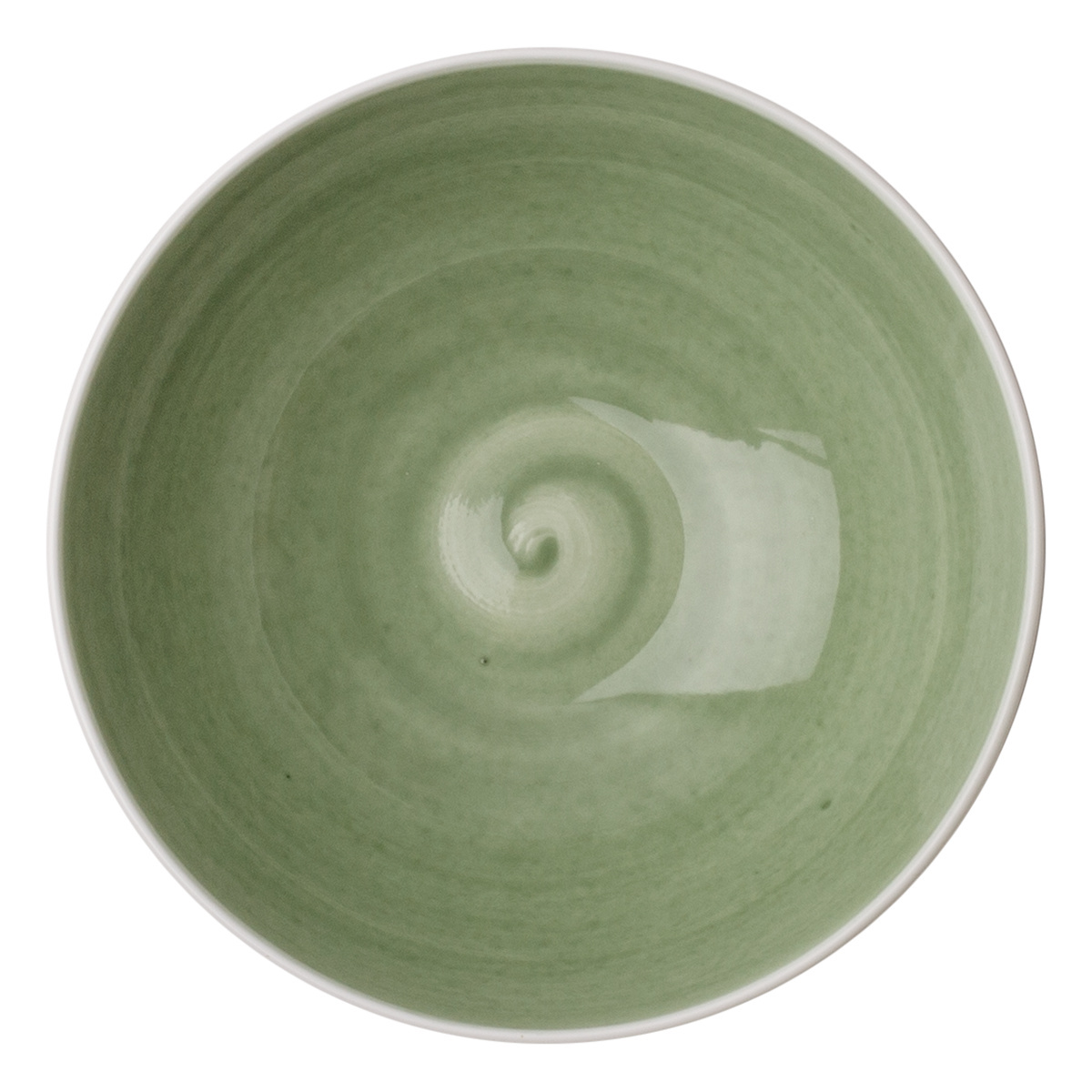 Bol à muesli olive/blanc ø15 cm - Grand Hotel Premium Couleur