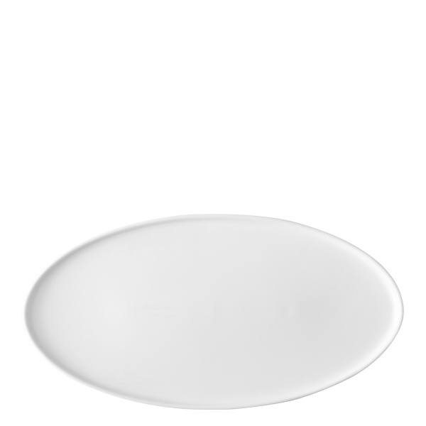 Assiette plate ovale U-Coupe 35.5 x 18 cm - FLOW Lunasol white