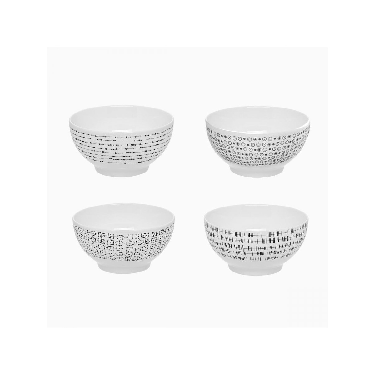 Set petit déjeuner 12 pièces - Basic Dots
