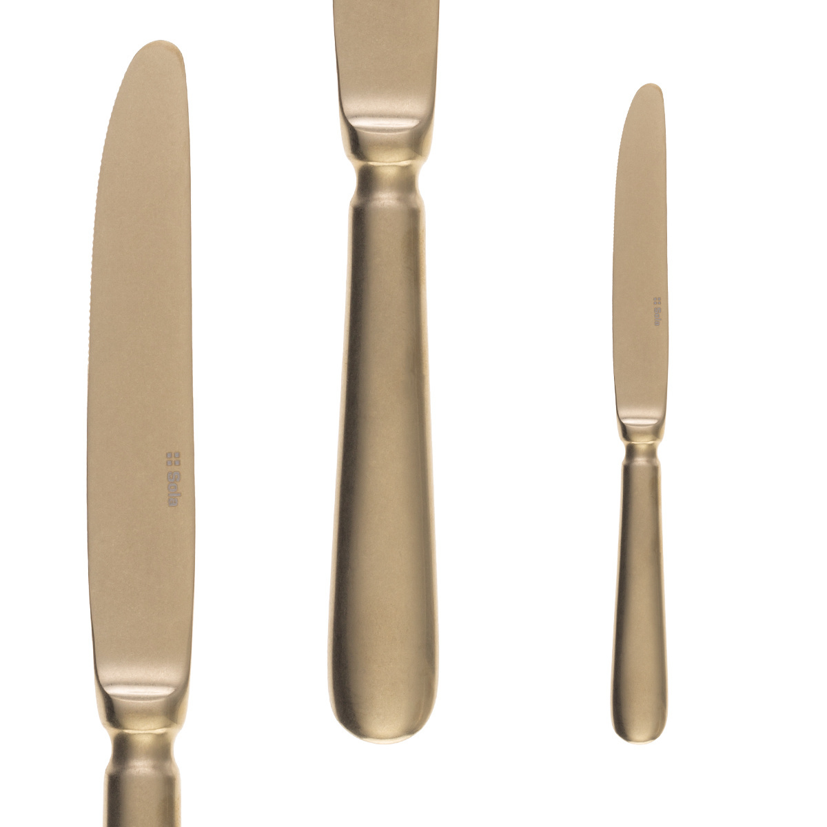 Ménagère 30 pièces - Baguette Vintage PVD Champagne Stone Wash