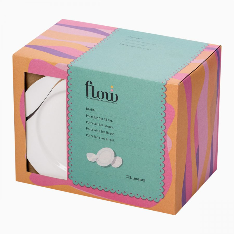 Set en porcelaine 18 pcs Bahia – Flow