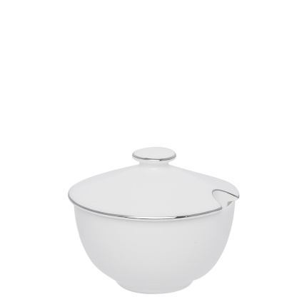 Sucrier 9,5 cm avec bordure en platine - Premium Platinum Line
