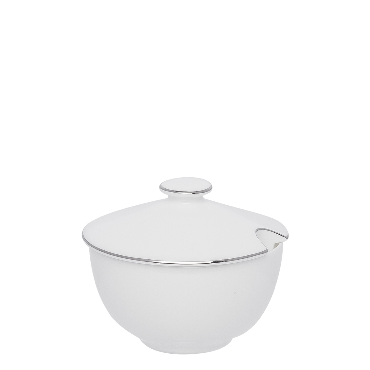 Sucrier 9,5 cm avec bordure en platine - Premium Platinum Line