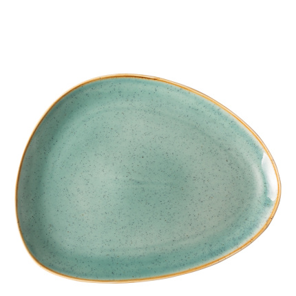 Assiette Triangle Sand turquoise 30,5 x 24,2 cm – Gaya