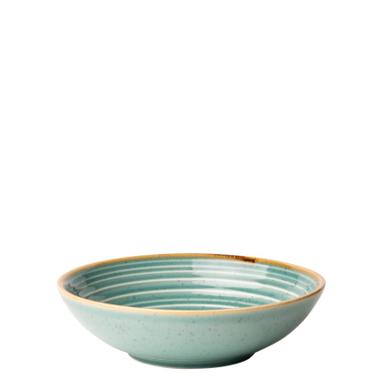 Assiette creuse Spiral Sand turquoise 19,5 cm – Gaya