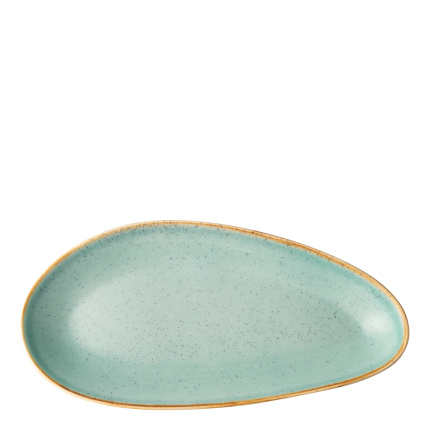 Plat ovale Sand turquoise 41 cm – Gaya