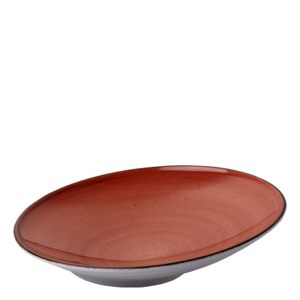 Assiette à pâtes Curve 30 cm rouge - Hotel Inn Chic coloré