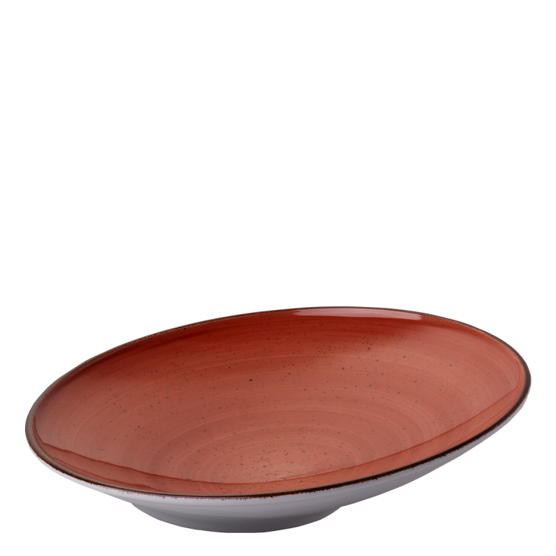Assiette à pâtes Curve 30 cm rouge - Hotel Inn Chic coloré