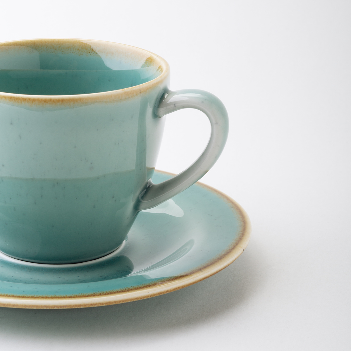 Soucoupe à café 15,5 cm - Gaya Sand turquoise