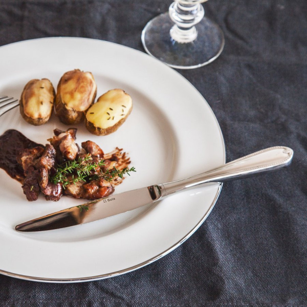 Assiette plate élégante 28 cm - Premium Platinum Line