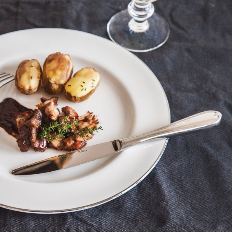 Assiette plate élégante 28 cm - Premium Platinum Line