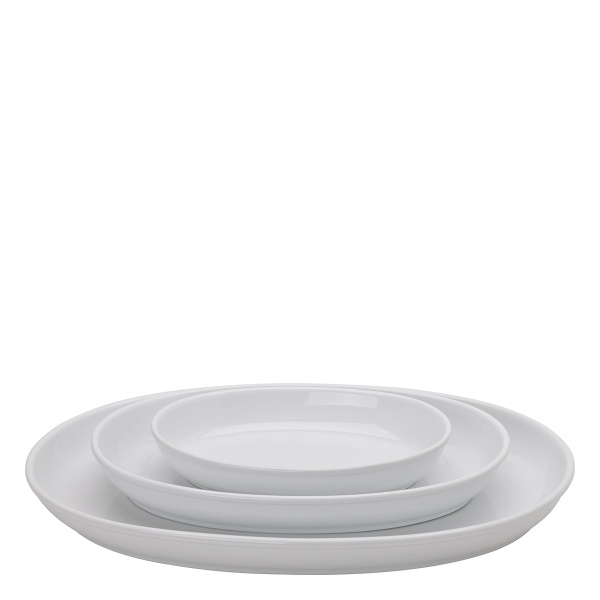 Plat à four plat blanc 45 x 30 cm - Elements
