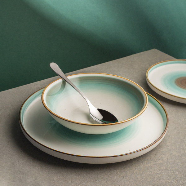 Assiette plate U-Coupe 280 mm - Gaya RGB Rustico brillante