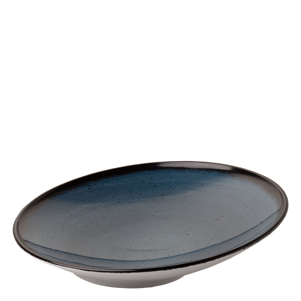 Assiette à pâtes Curve 30 cm bleue - Hotel Inn Chic colorée
