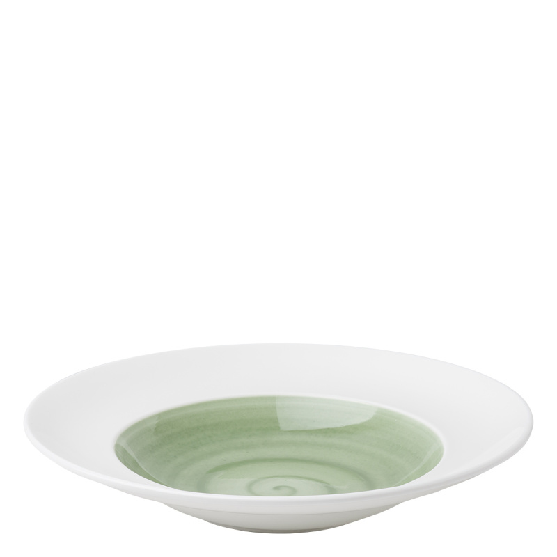 Assiette à pâtes olive/blanc ø29 cm - Grand Hotel Premium Couleur