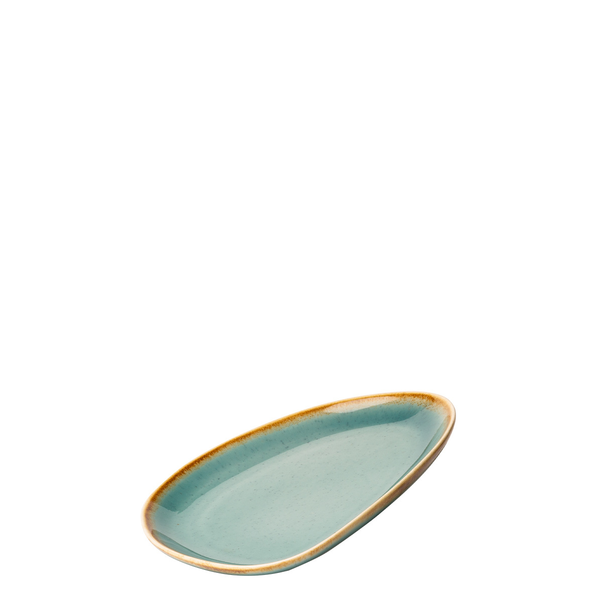 Assiette Triangle Sand turquoise 20,5 x 15,9 cm – Gaya