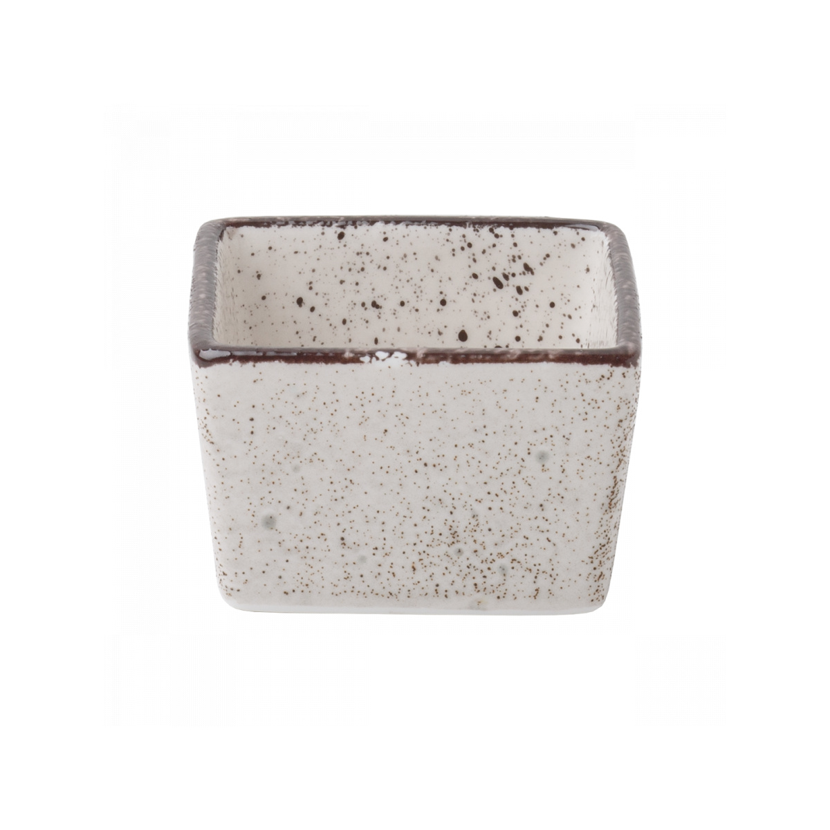Bol carré gris vintage 7,7 x 7,6 x 4,9 cm - couleur Hotel Inn Chic