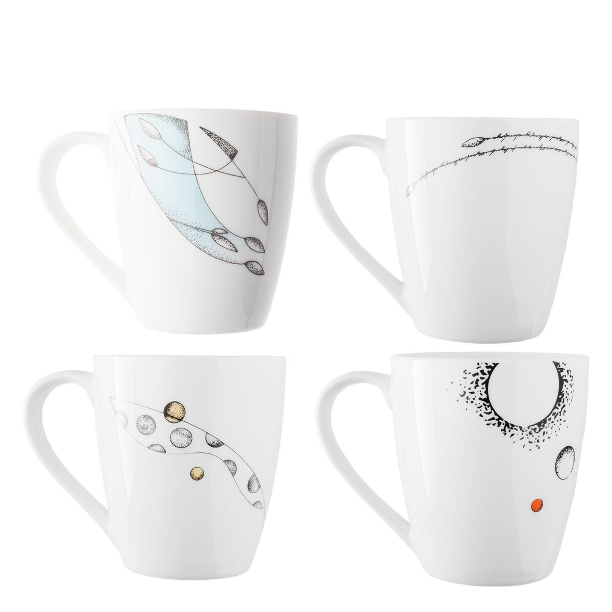 Tasse 330 ml Set 4 pcs- Éléments S-Art