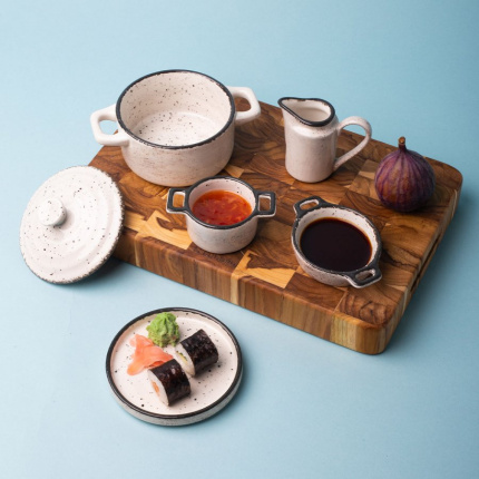 Bol Flowl Atelier gris avec anses ø 6 cm - Gaya