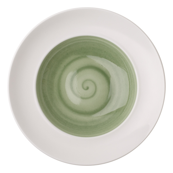 Assiette à pâtes olive/blanc ø29 cm - Grand Hotel Premium Couleur