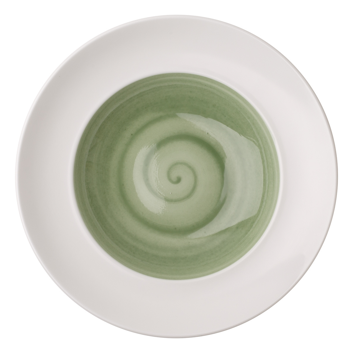 Assiette à pâtes olive/blanc ø29 cm - Grand Hotel Premium Couleur