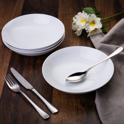 Assiette creuse coupe 20,5 cm set de 4 - Basic