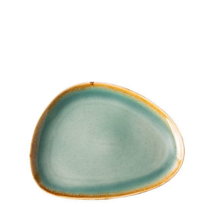 Assiette Triangle Sand turquoise 25,5 x 19,7 cm – Gaya