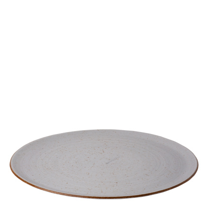 Assiette à pizza 35 cm grise - Hotel Inn Chic colorée
