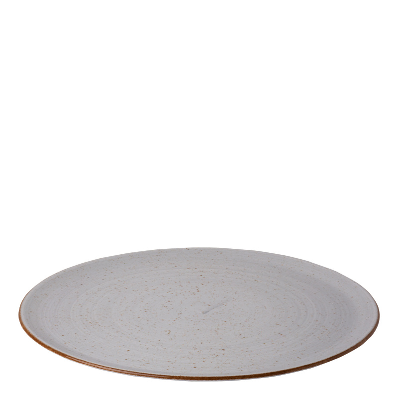 Assiette à pizza 35 cm grise - Hotel Inn Chic colorée