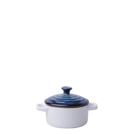 Casserole avec couvercle Flowl Atelier bleu ø10,2 cm - Gaya