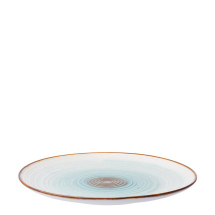Assiette plate Gaya Coupe Spiral Rustico 28 cm