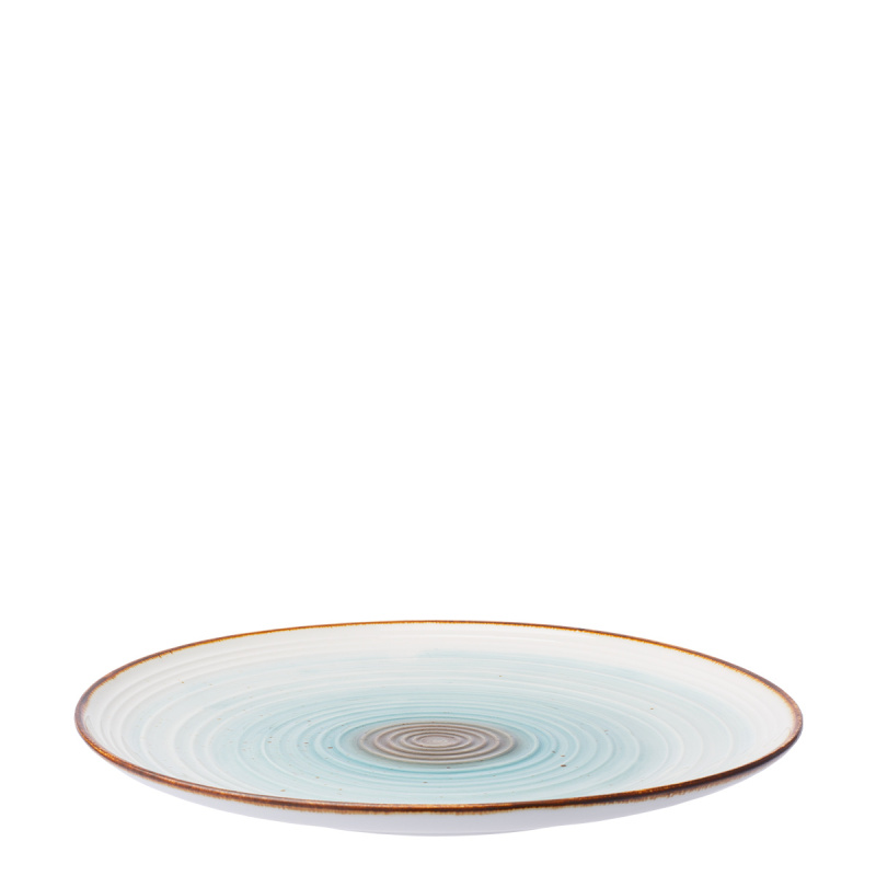 Assiette plate Gaya Coupe Spiral Rustico 28 cm