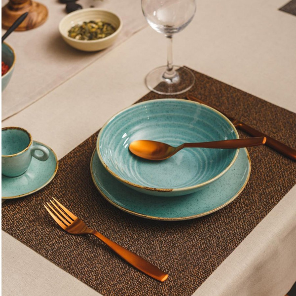 Ensemble en porcelaine 30 pcs — Gaya Sand türkis Lunasol