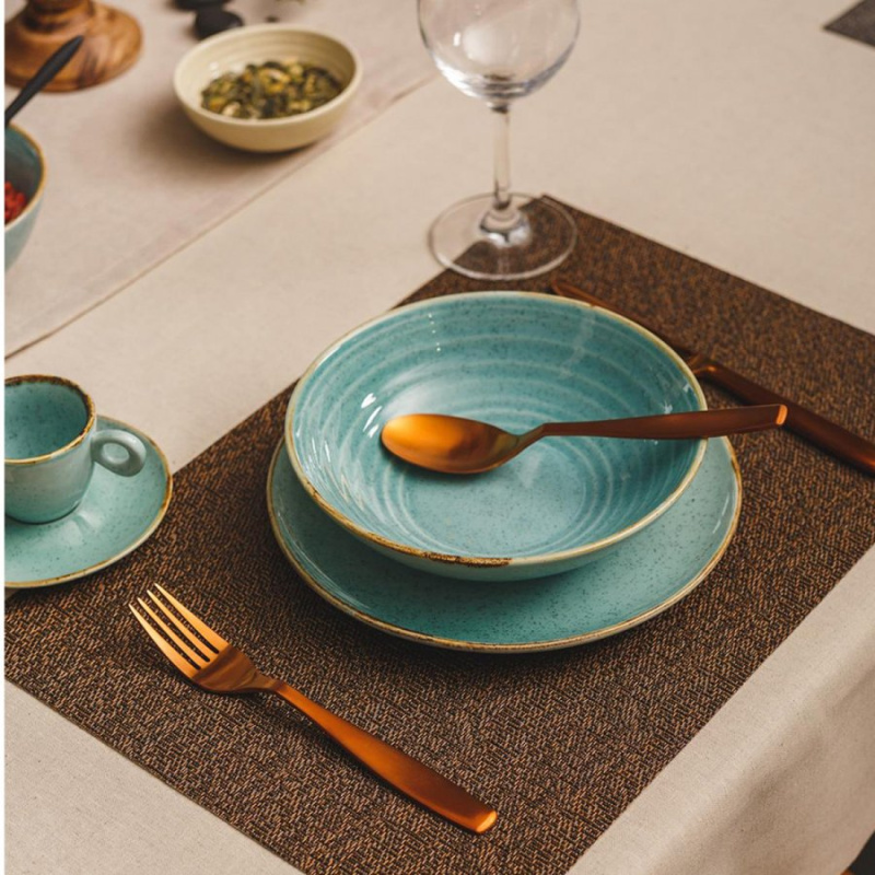 Ensemble en porcelaine 30 pcs — Gaya Sand türkis Lunasol