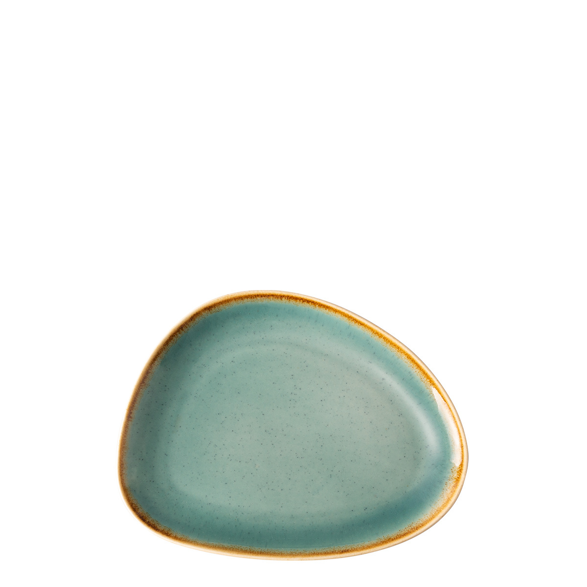 Assiette Triangle Sand turquoise 20,5 x 15,9 cm – Gaya