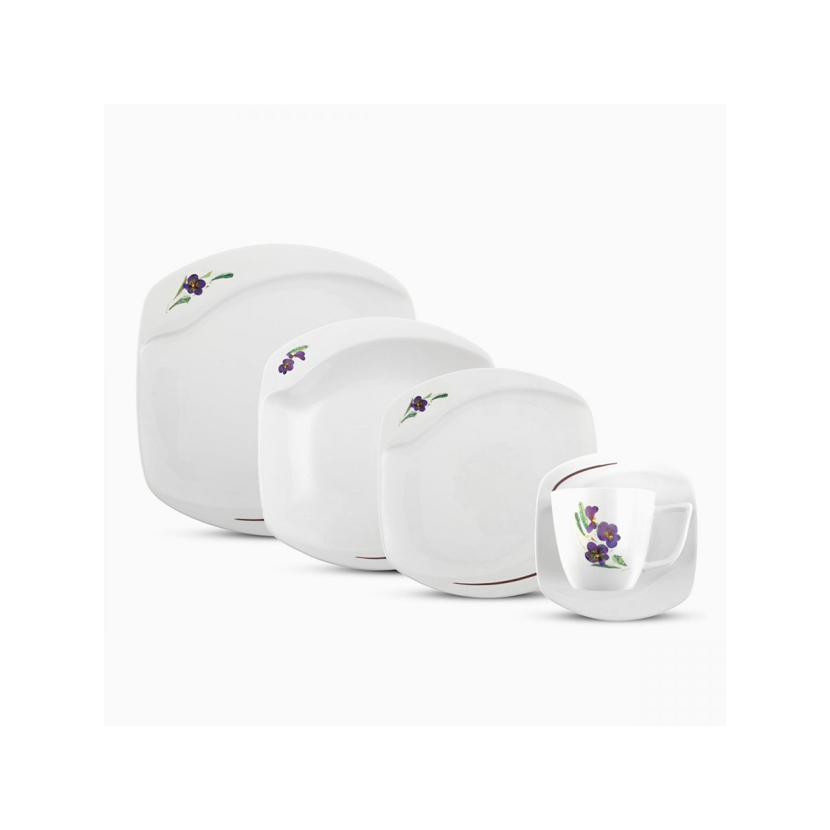 Set en porcelaine 20 pcs – Organic Viola