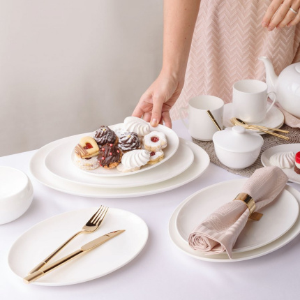 Plat de service ovale 30 cm - Premium Platinum Line