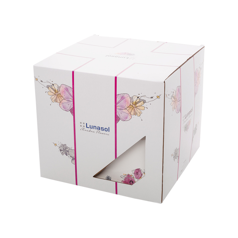 Et en porcelaine de 28 pièces Meadow Flowers avec bord rose – Flow