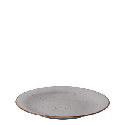 Assiette plate 25 cm grise - Hotel Inn Chic colorée