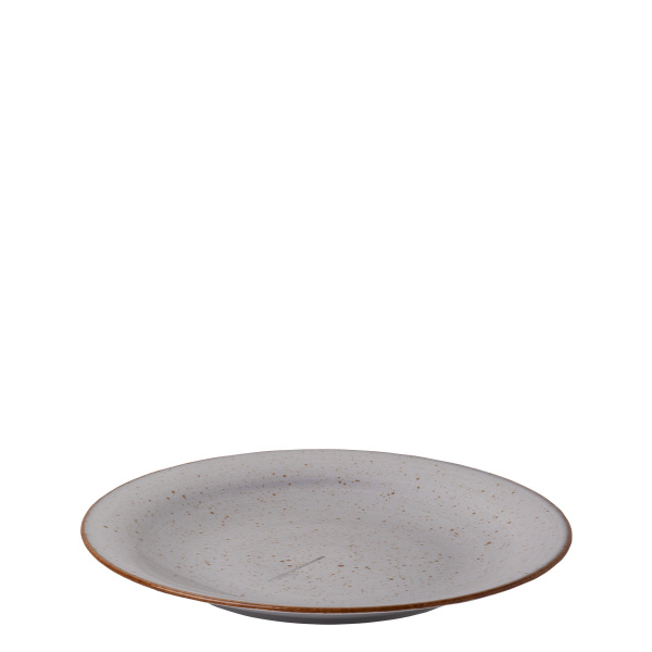 Assiette plate 25 cm grise - Hotel Inn Chic colorée