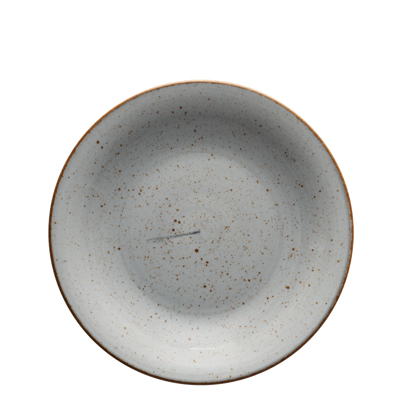 Assiette plate 25 cm grise - Hotel Inn Chic colorée