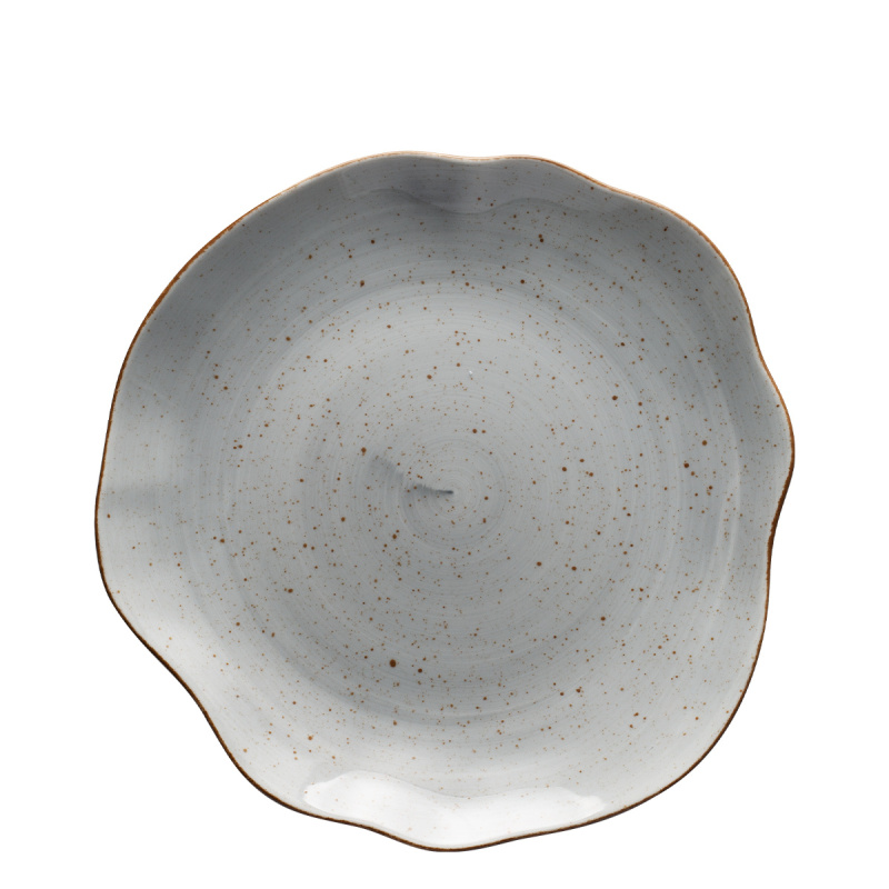 Assiette plate 28 cm grise - Hotel Inn Chic colorée